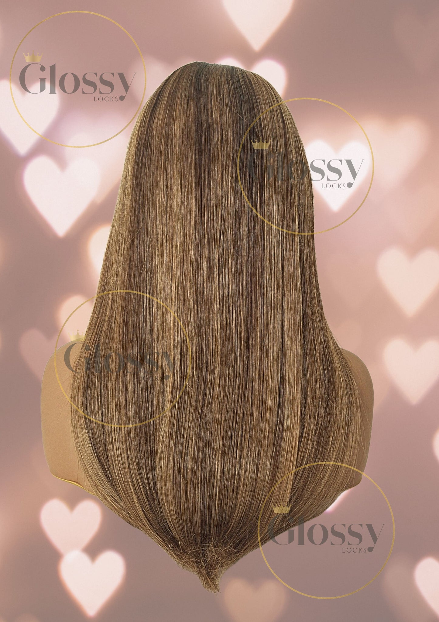 GlossyLocks Vibe Headband one piece hair extension, 3/4 head , 100% human hair