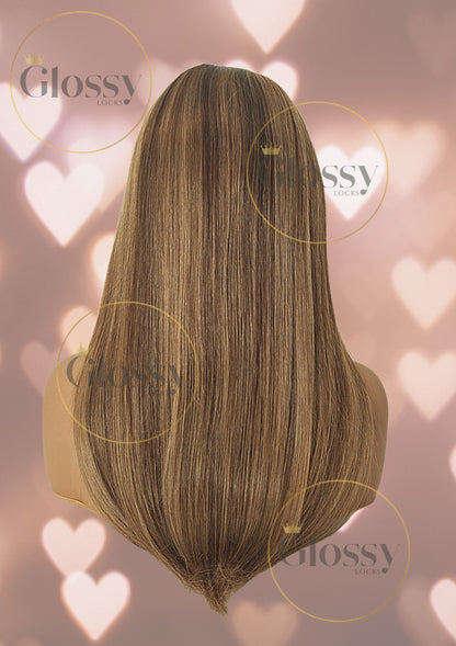 GlossyLocks Vibe Headband one piece hair extension, 3/4 head , 100% human hair