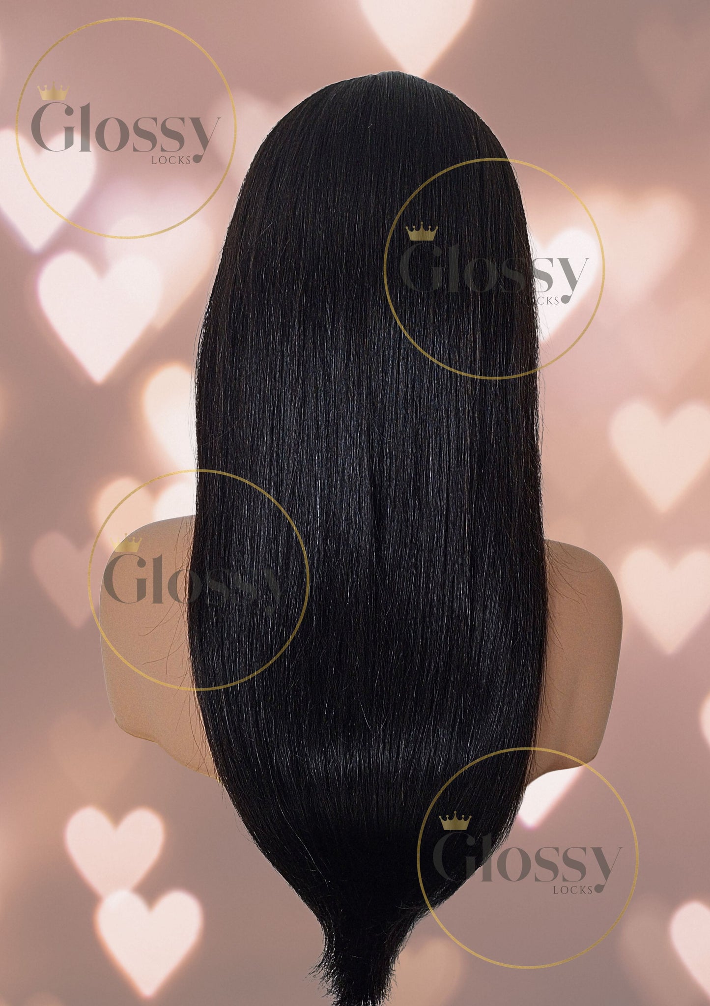 GlossyLocks Vibe Headband one piece hair extension, 3/4 head , 100% human hair