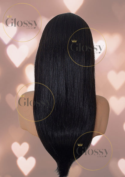 GlossyLocks Vibe Headband one piece hair extension, 3/4 head , 100% human hair