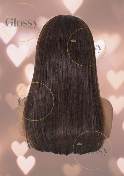 GlossyLocks Vibe Headband one piece hair extension, 3/4 head , 100% human hair