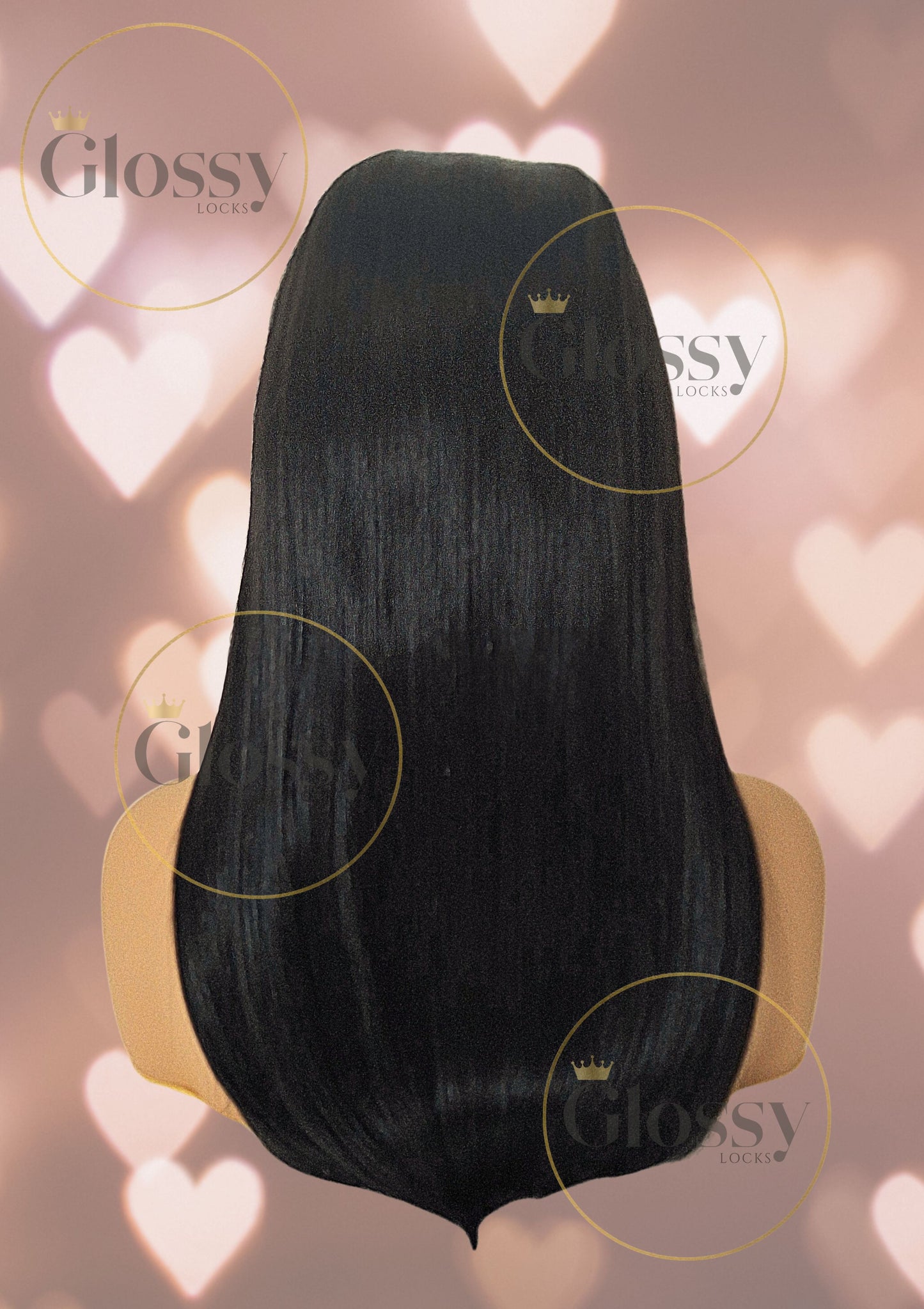 GlossyLocks Vibe Headband one piece hair extension, 3/4 head , 100% human hair