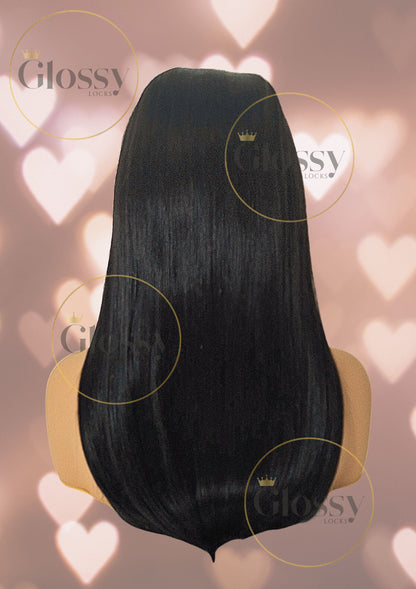 GlossyLocks Vibe Headband one piece hair extension, 3/4 head , 100% human hair