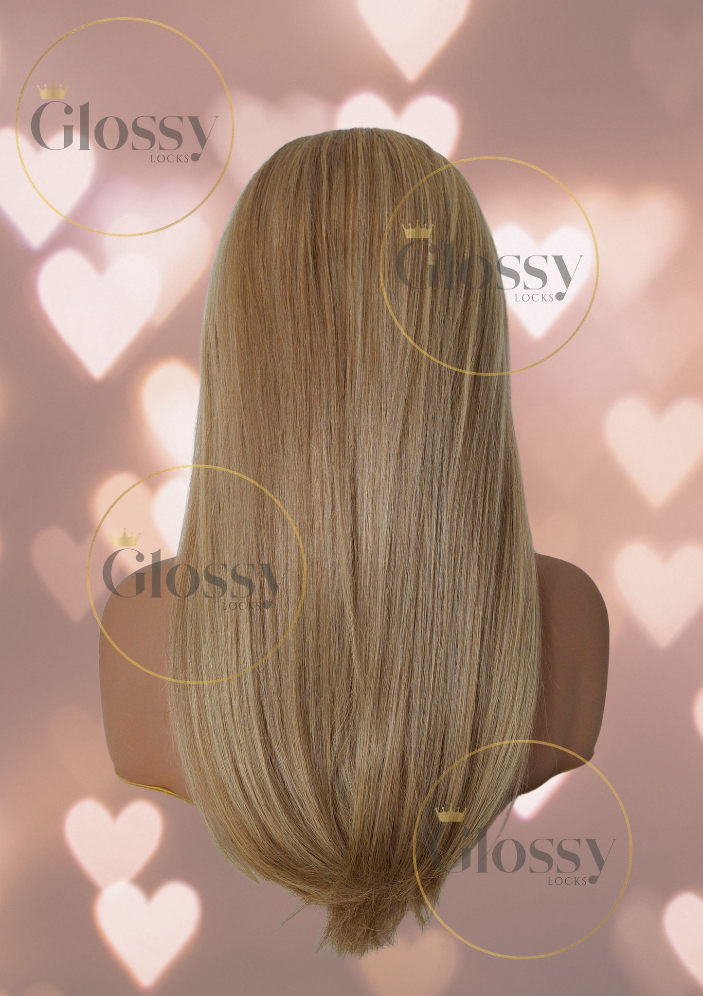 GlossyLocks Vibe Headband one piece hair extension, 3/4 head , 100% human hair
