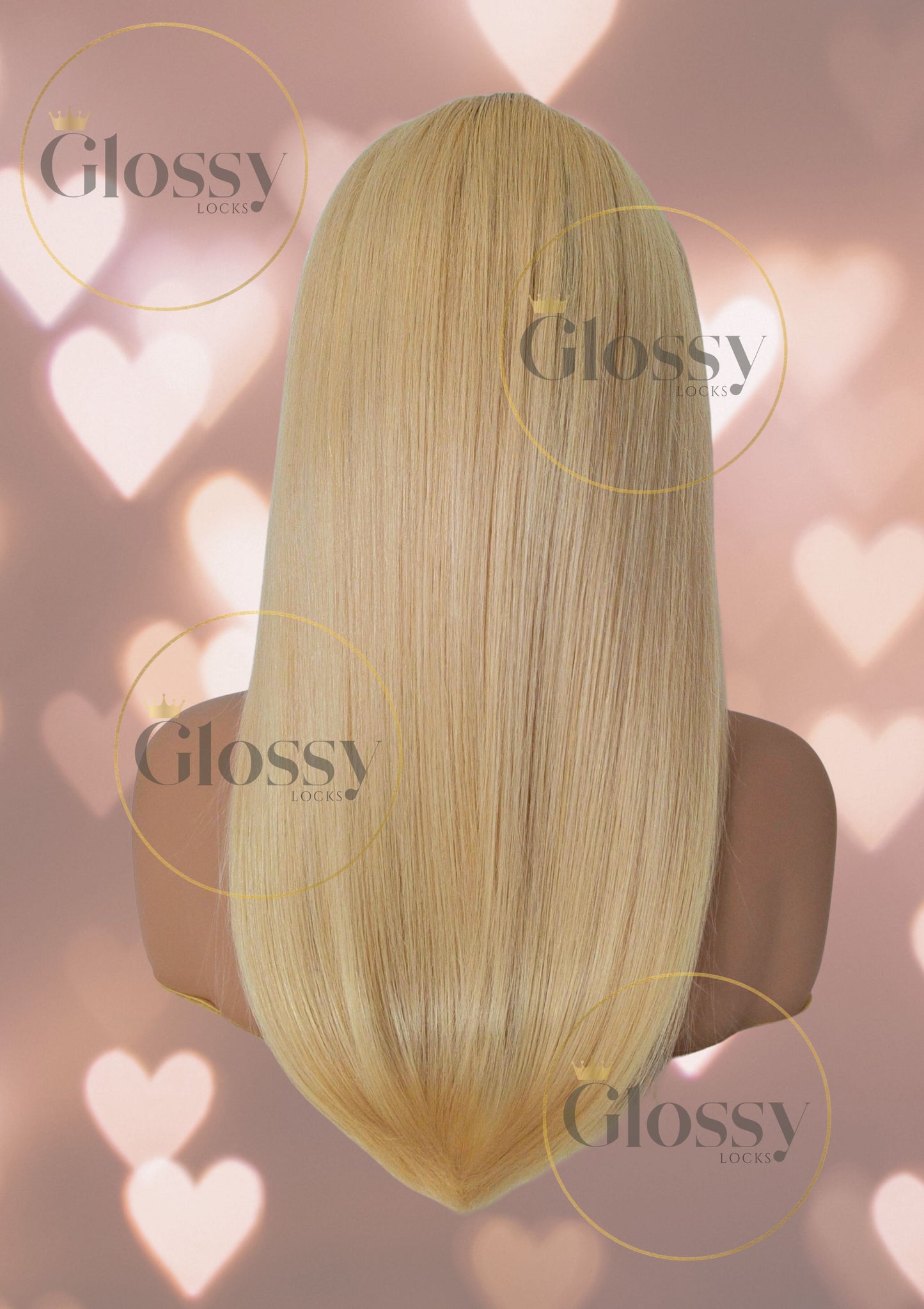GlossyLocks Vibe Headband one piece hair extension, 3/4 head , 100% human hair