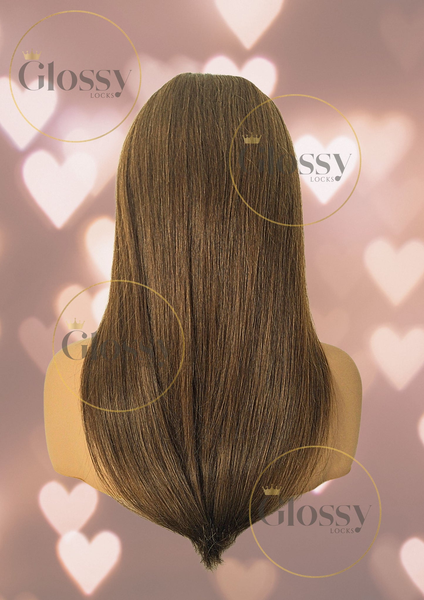 GlossyLocks Vibe Headband one piece hair extension, 3/4 head , 100% human hair