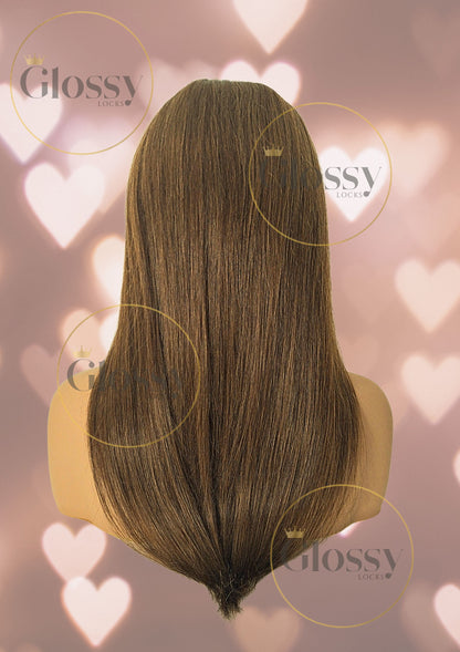 GlossyLocks Vibe Headband one piece hair extension, 3/4 head , 100% human hair